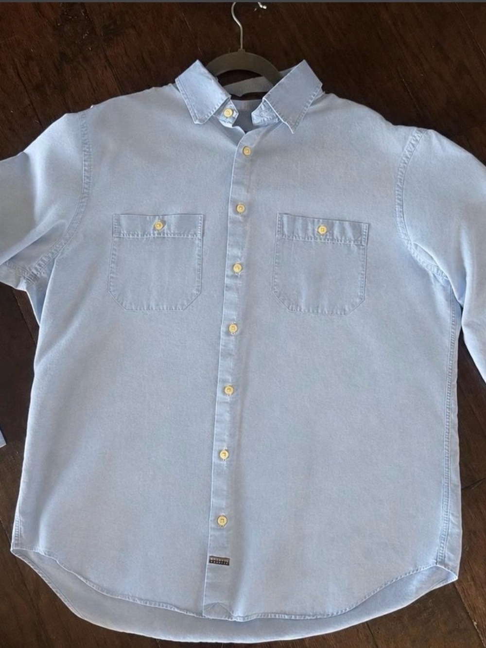 Robert Talbott Light Blue Casual Button-Down Shirt
